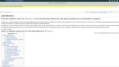 Xombrero: A Minimalist Browser with Focus on Security