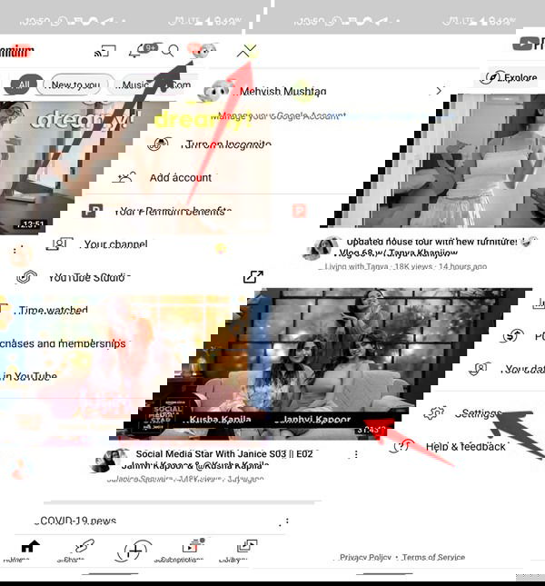 Youtube Videos Settings