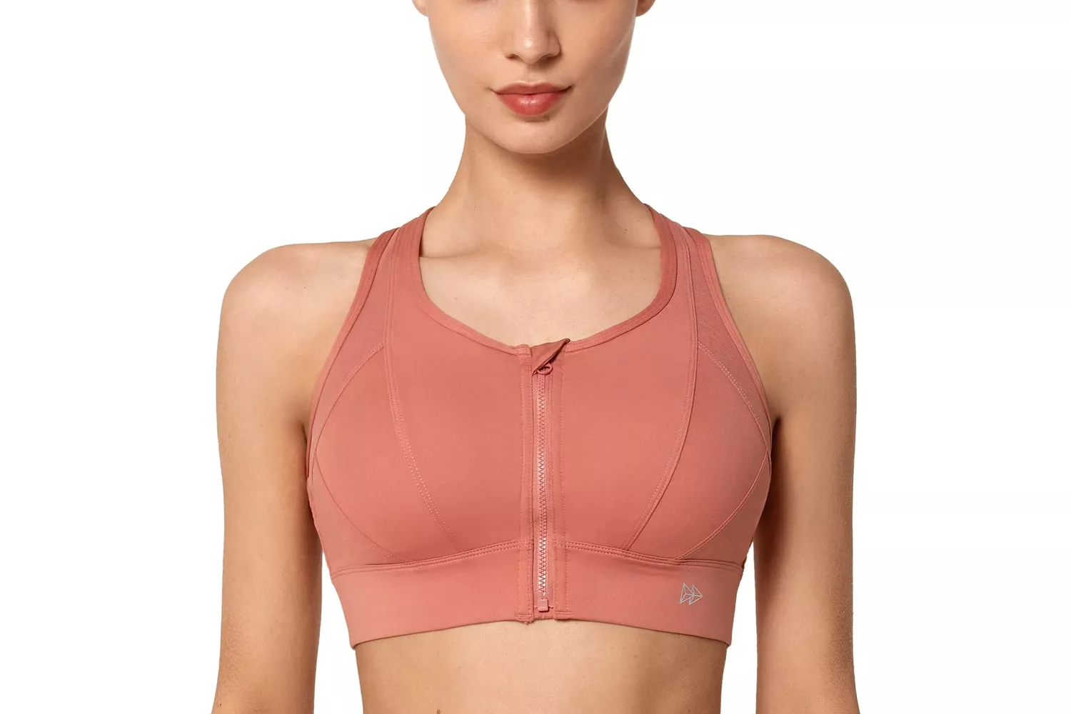 Amazon Yvette High-Impact Zip Front Sports Bra