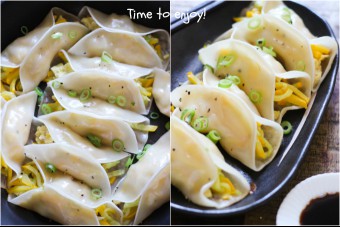 zucchini potstickers step three