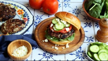 Greek-Style Turkey Burgers