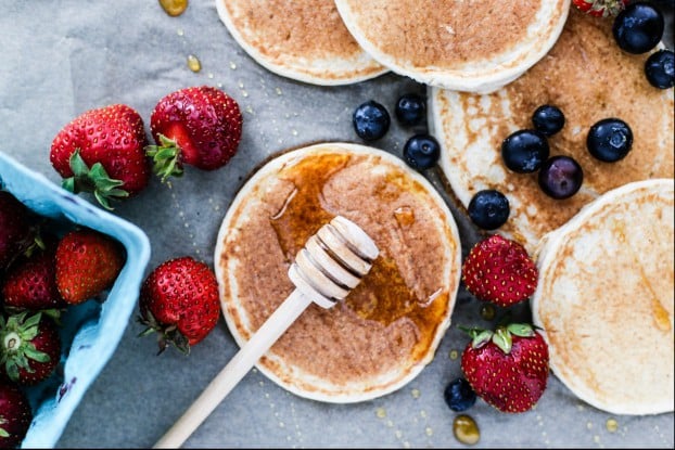 Oatmeal Cottage Cheese Pancakes