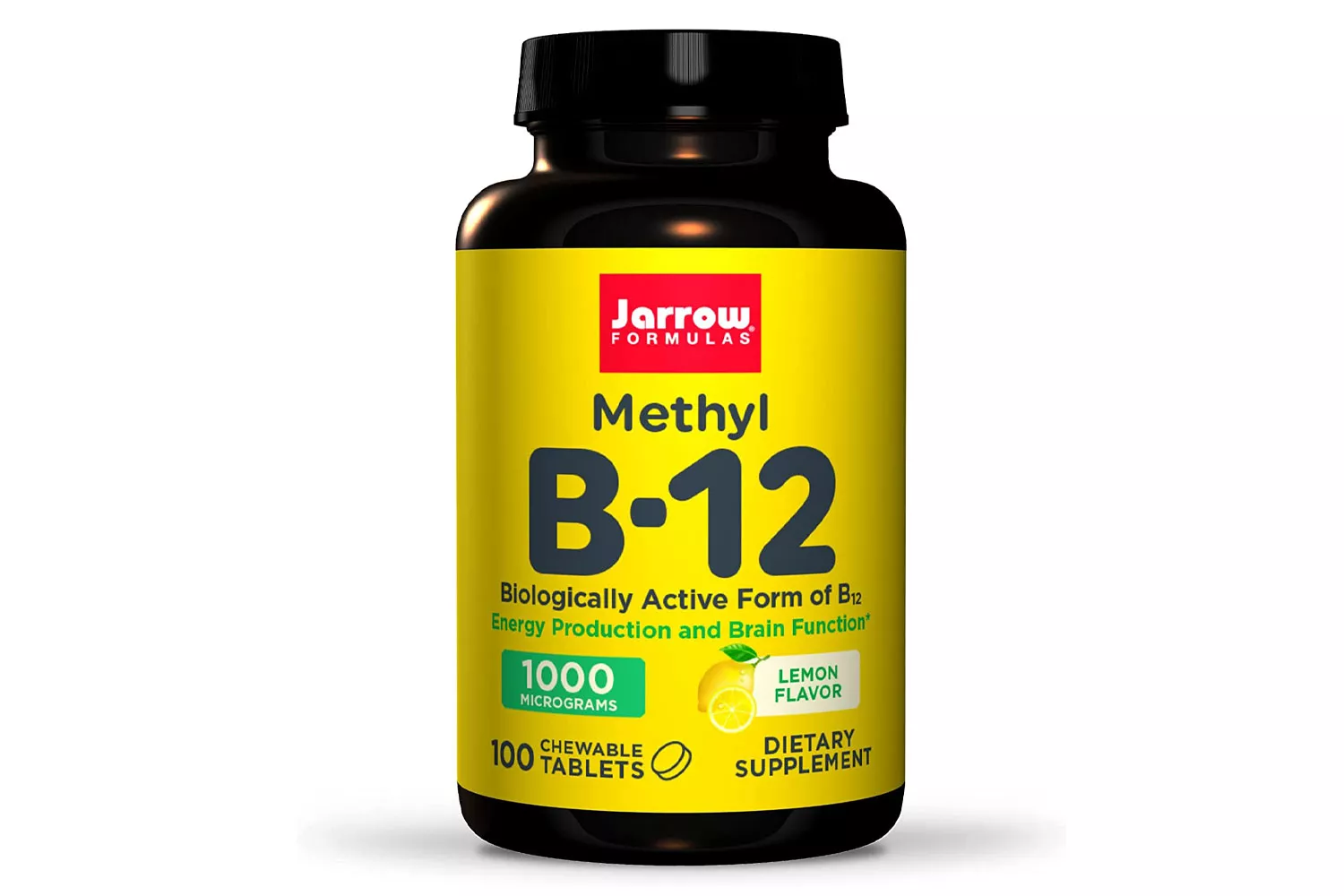 Jarrow Formulas Methyl B12 1000 mcg Chewable Tablets, Lemon