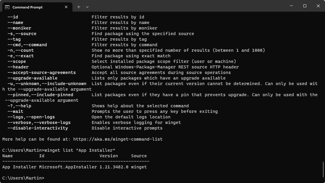 App Installer Version