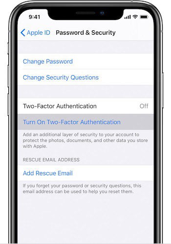Apple Id Question Answer 2fa Ios