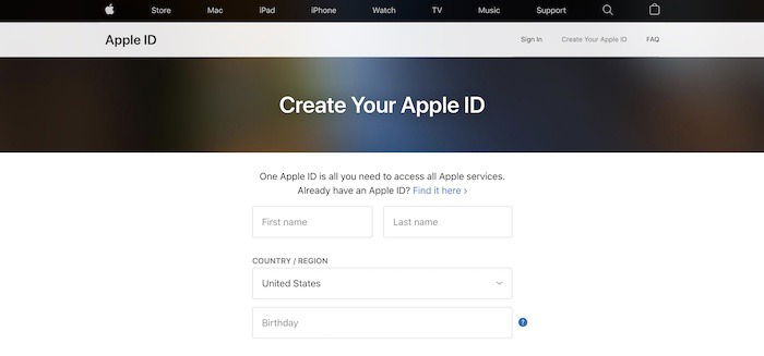 Apple Id Question Answer Create