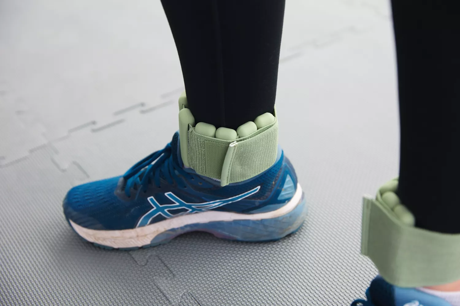 Bala Bangles on a person's ankles