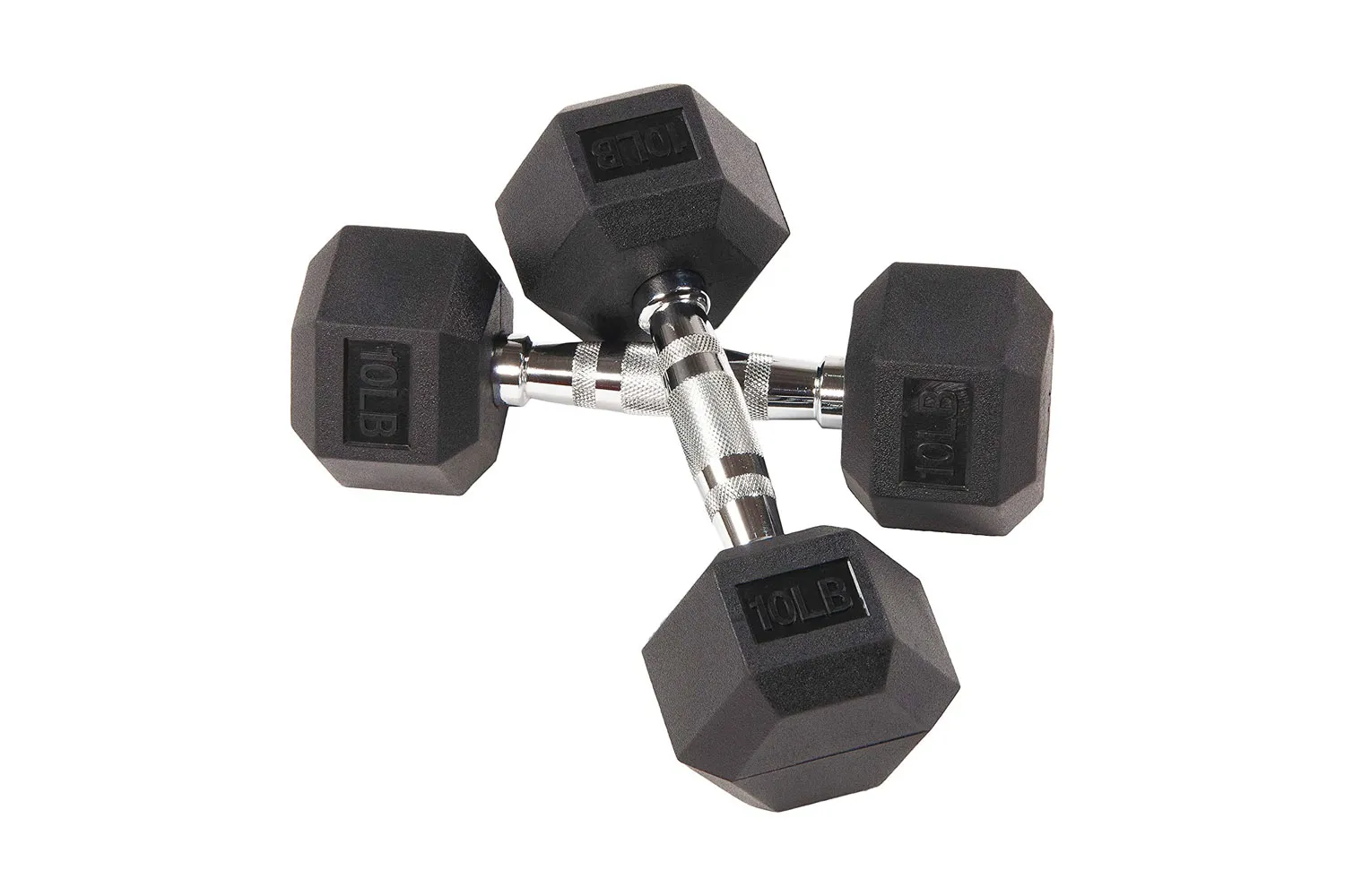 Amazon BalanceFrom Rubber Encase Hex Dumbbell Pair