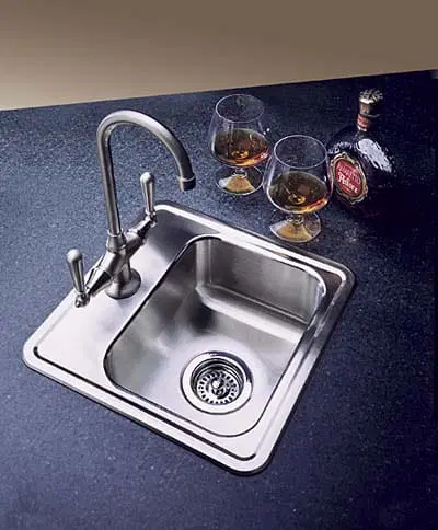 Image of a traditional metal bar sink