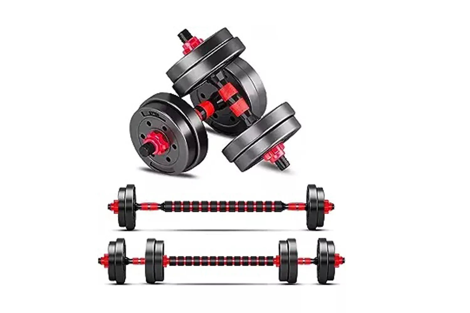 BCBIG Adjustable Dumbbells Set