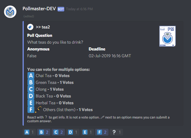 Best Discord Bots Pollmaster