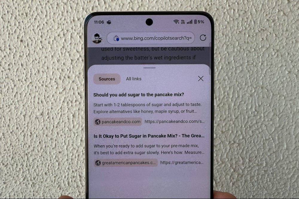 Copilot Search in edge browser.