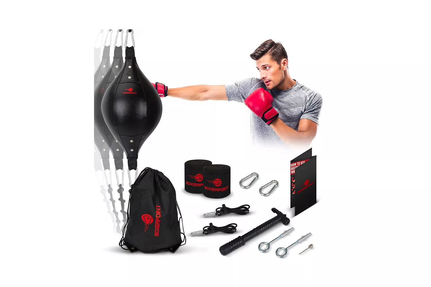 BoxerPoint Double End Bag Boxing Set