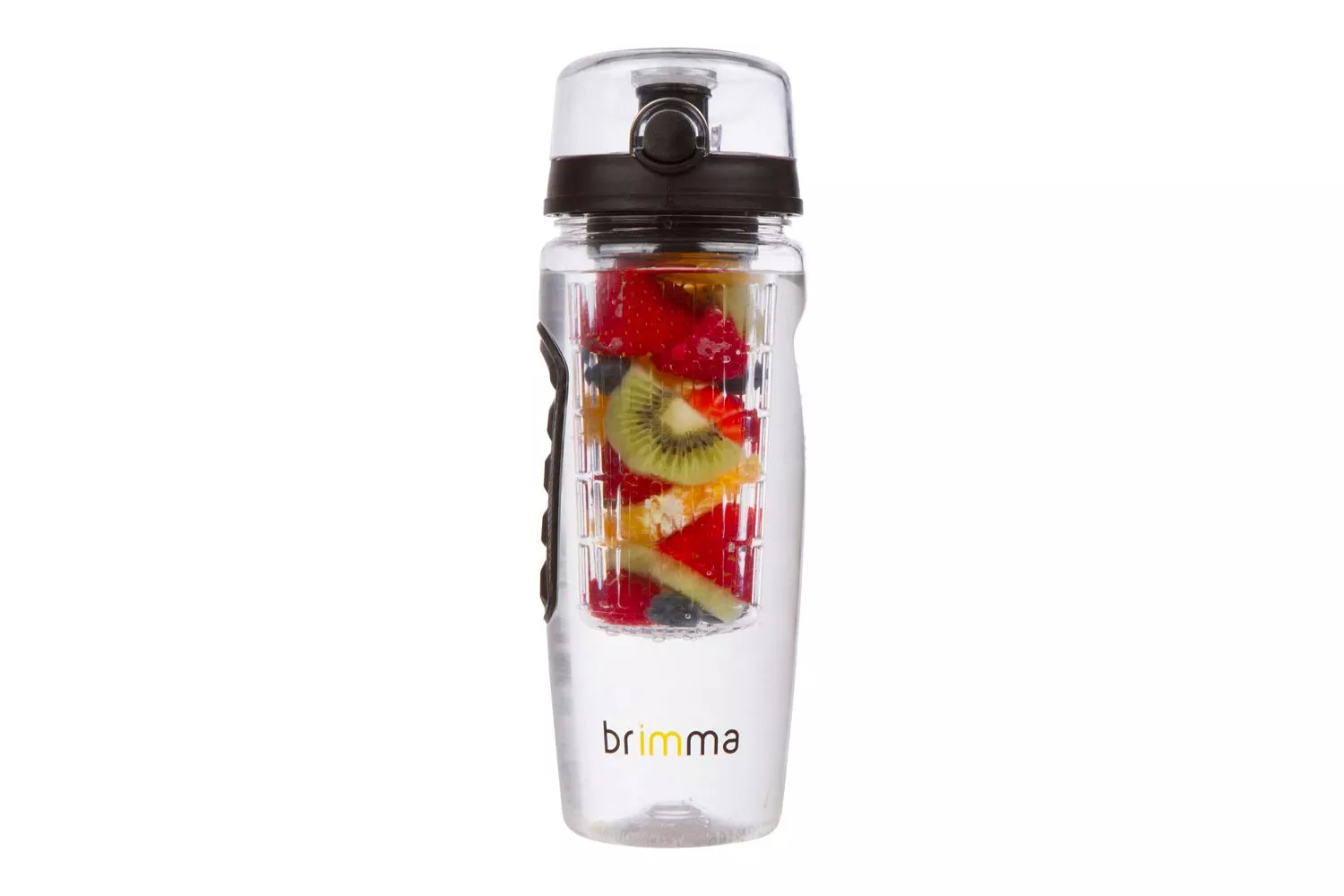 Brimma Fruit Infuser Water Bottle - 32 oz 0.25 gallon Water Bottle, Large Leakproof Plastic Fruit Infusion Water Bottle for Gym, Bike, Camping, and Travel