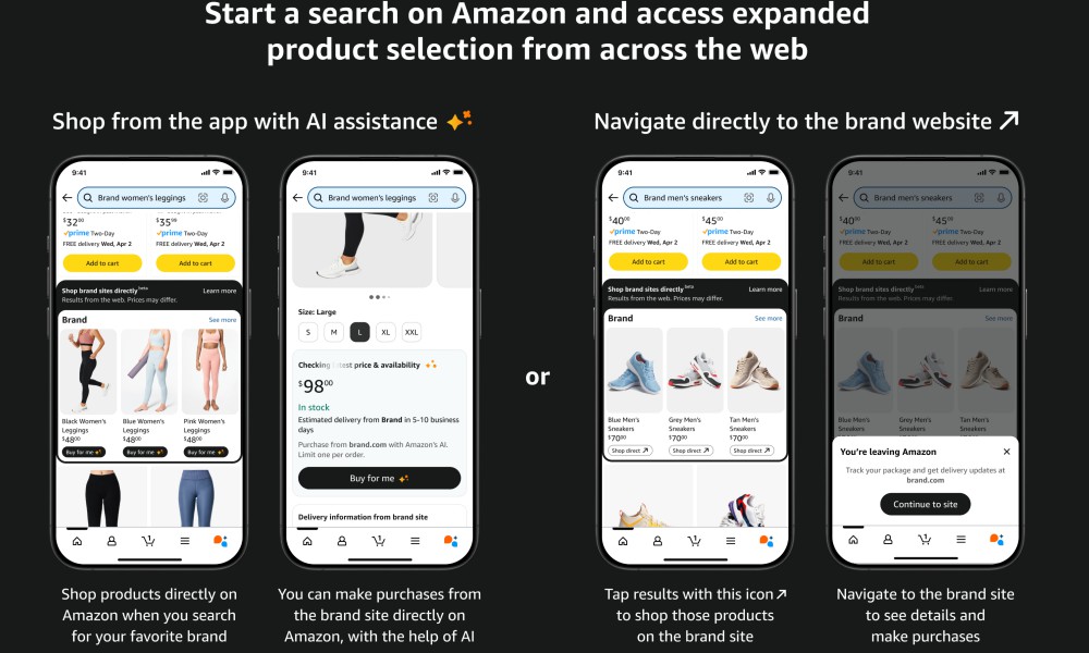 Amazon's new Buy for Me feature explainer.