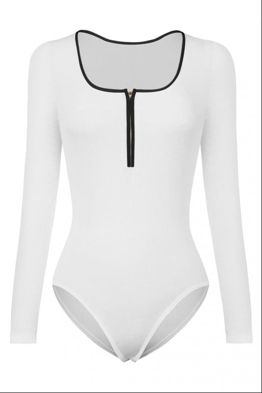 Threaded Long-Sleeve Bodysuit