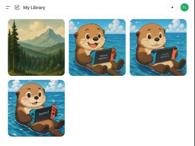 ChatGPT library screenshot.