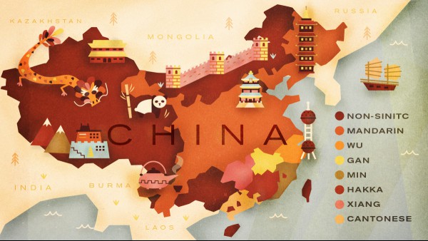 Which language is spoken in China? This map shows you Babbel