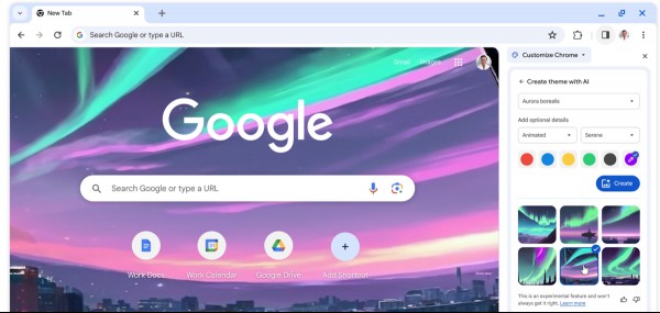 Chrome AI Theme