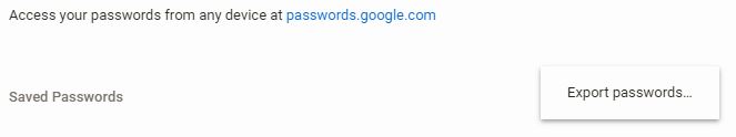 chrome-passwords-export-all chrome-passwords-export-all