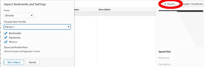Chrome To Vivaldi Import