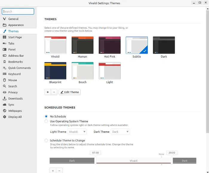Chrome To Vivaldi Themes