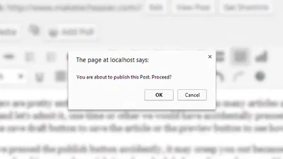 How to Add Confirmation Message Before Publishing a Post in WordPress
