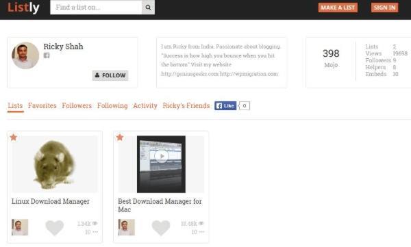List.ly is a popular service for curating and sharing links. List.ly is a popular service for curating and sharing links.
