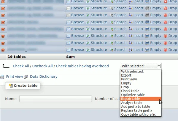 corrupted-db-phpmyadmin-repair-table