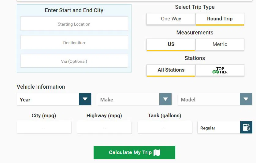 cost of living estimate tools - gas buddy
