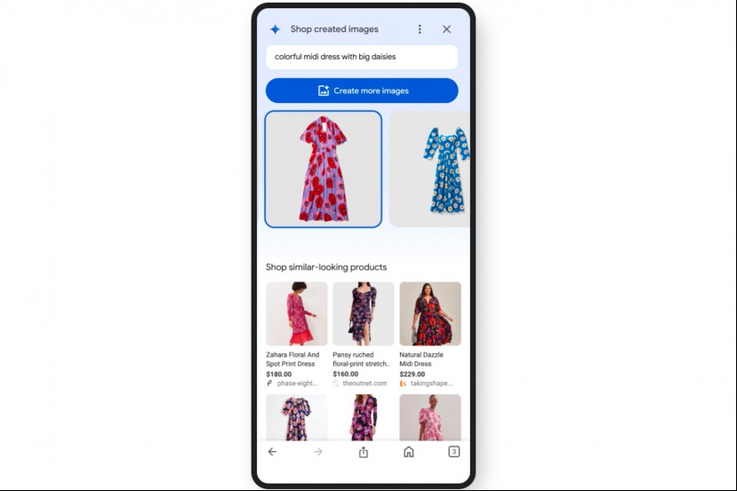 Google Shopping generate visual image.
