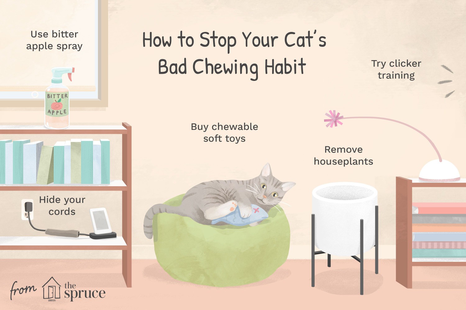 How to Stop Your Cat's Bad Chewing Habit