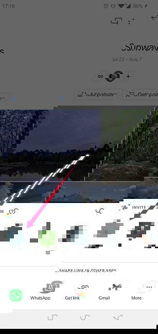 Disable Link Sharing Google Photos Copy Link Android Invite Contact To Album