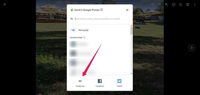 Disable Link Sharing Google Photos Web Create Link Share Single Photo