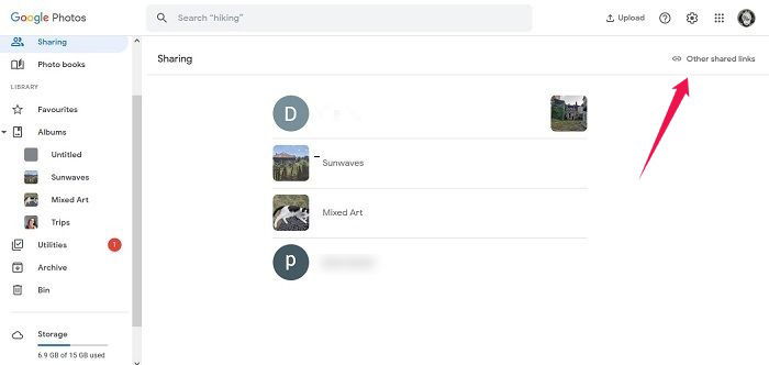 Disable Link Sharing Google Photos Web Sharing Tab Albums View