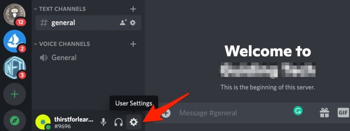 Discord Profile Settings Option
