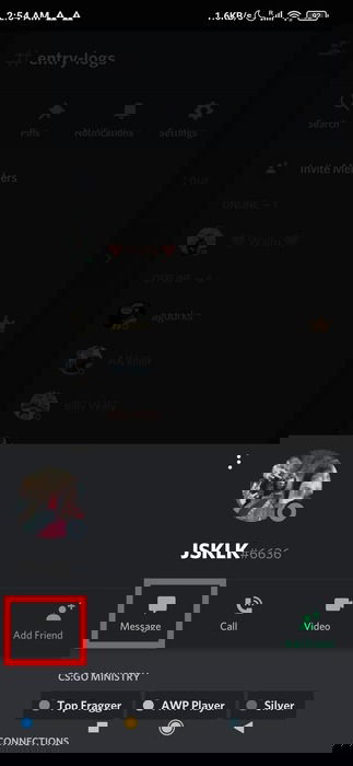 Discord User Message