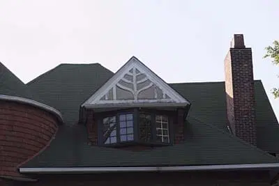 Image of a truss-decorated gabled dormer, great to add a distinct touch to your home