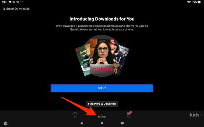 Download Netflix Content Offline Android Download Menu
