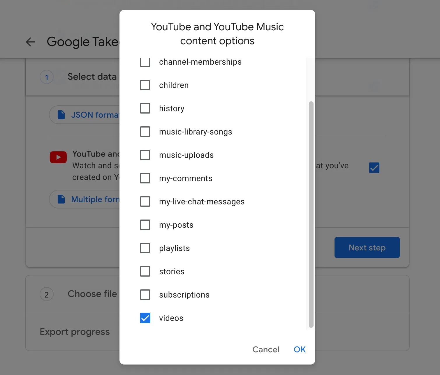 Exporting YouTube videos and data, via Google Takeout. Exporting YouTube videos and data, via Google Takeout.