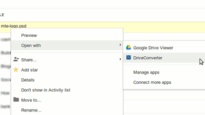 Converting Files In Google Drive With DriveConverter