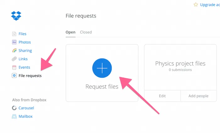 dropbox-request-file-request
