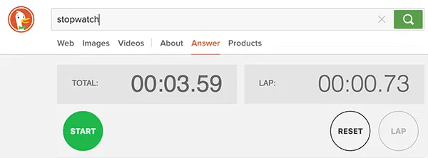 duckduckgo-stopwatch