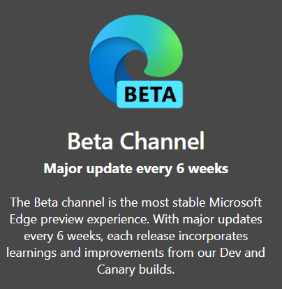 Edge Browser Types Beta Edge Browser Types Beta