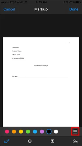 electronic-signing-thickness-selection