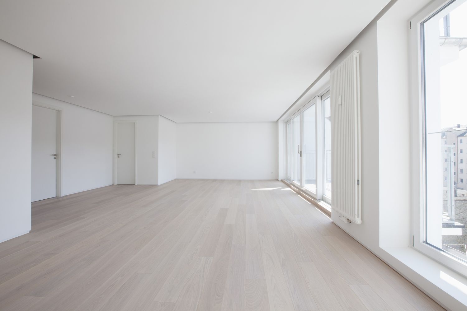 Empty living room in modern apartment