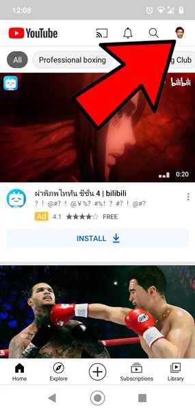 Enable Youtube Dark Mode Android Profile