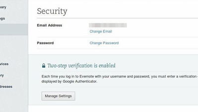 How to Enable Two-Step Verification for Evernote