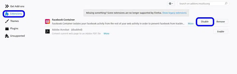 facebook-container-extensions facebook-container-extensions
