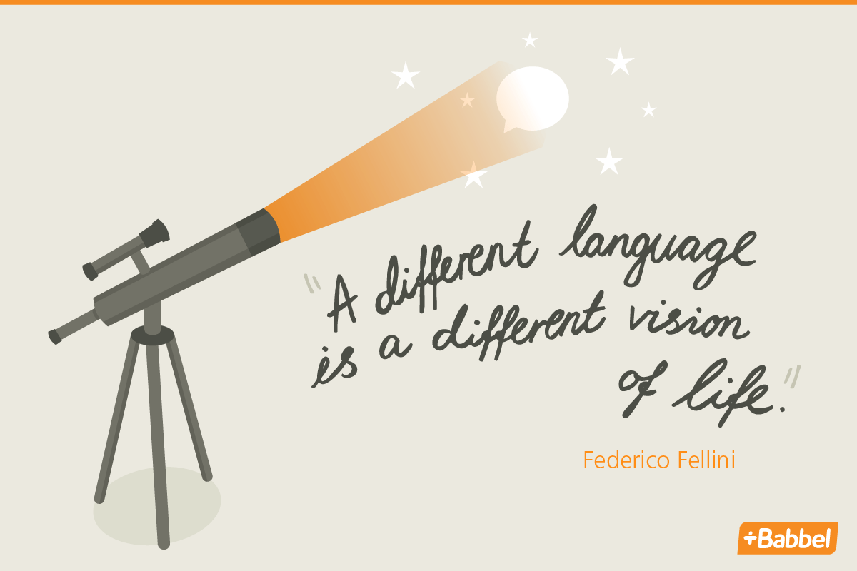 language quote by Federico Fellini A different language is a different vision life